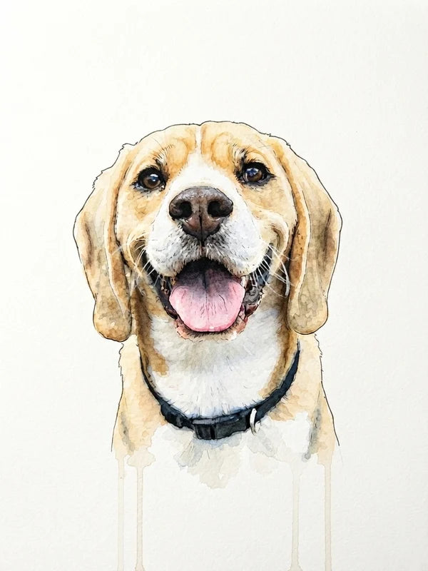 Exemple de portrait style aquarelle