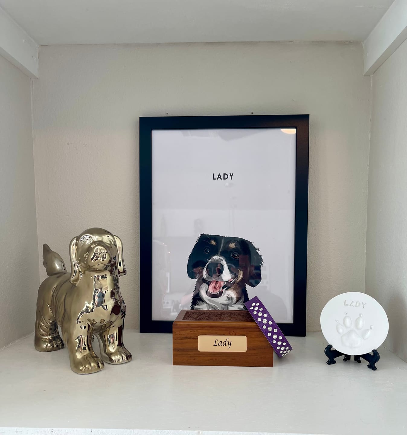 Portrait d'animal personnalisé encadré, photo envoyée par un client